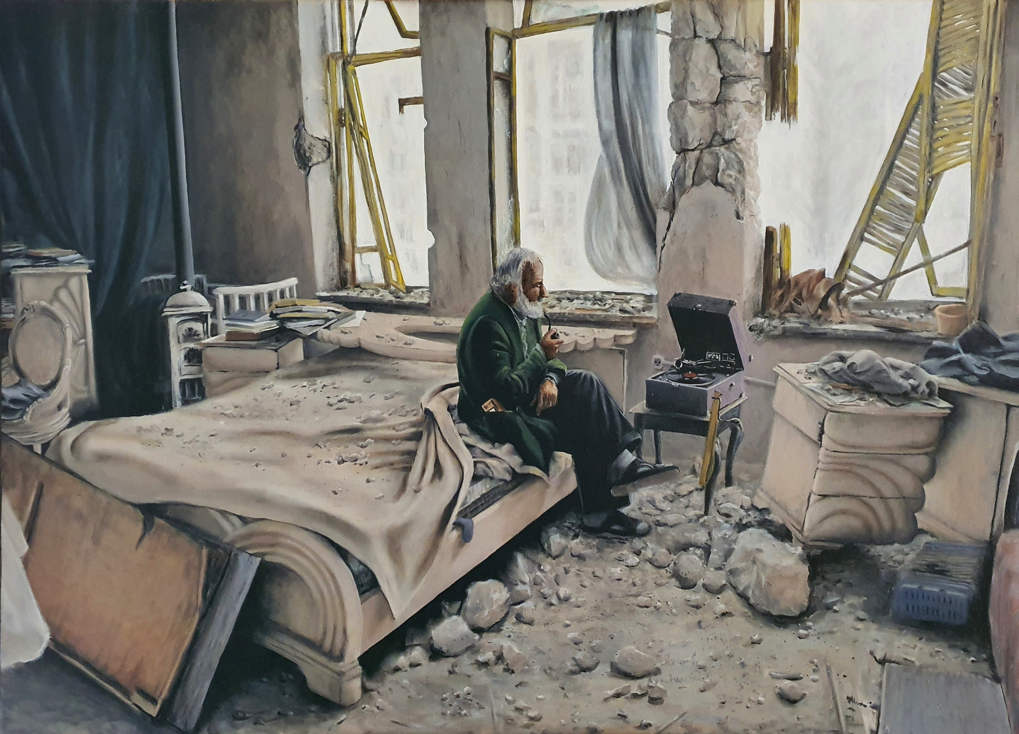 Syria  ^ 100x70 cm - Oil on canvas ^ 2018 - for sale 2.800€