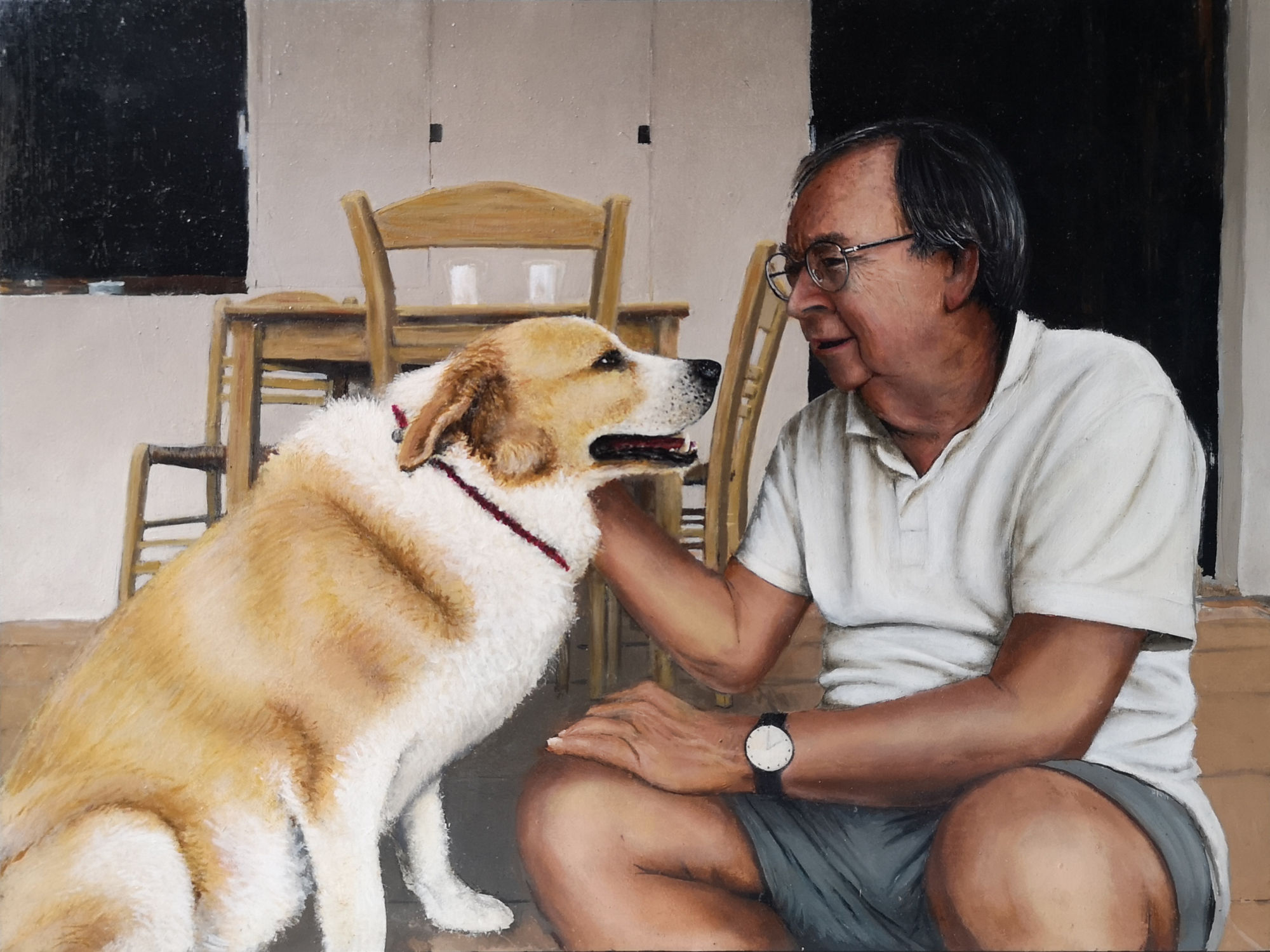 Frank & Ella  ^ 40x30 cm - Oil on panel ^ 2019 - Sold