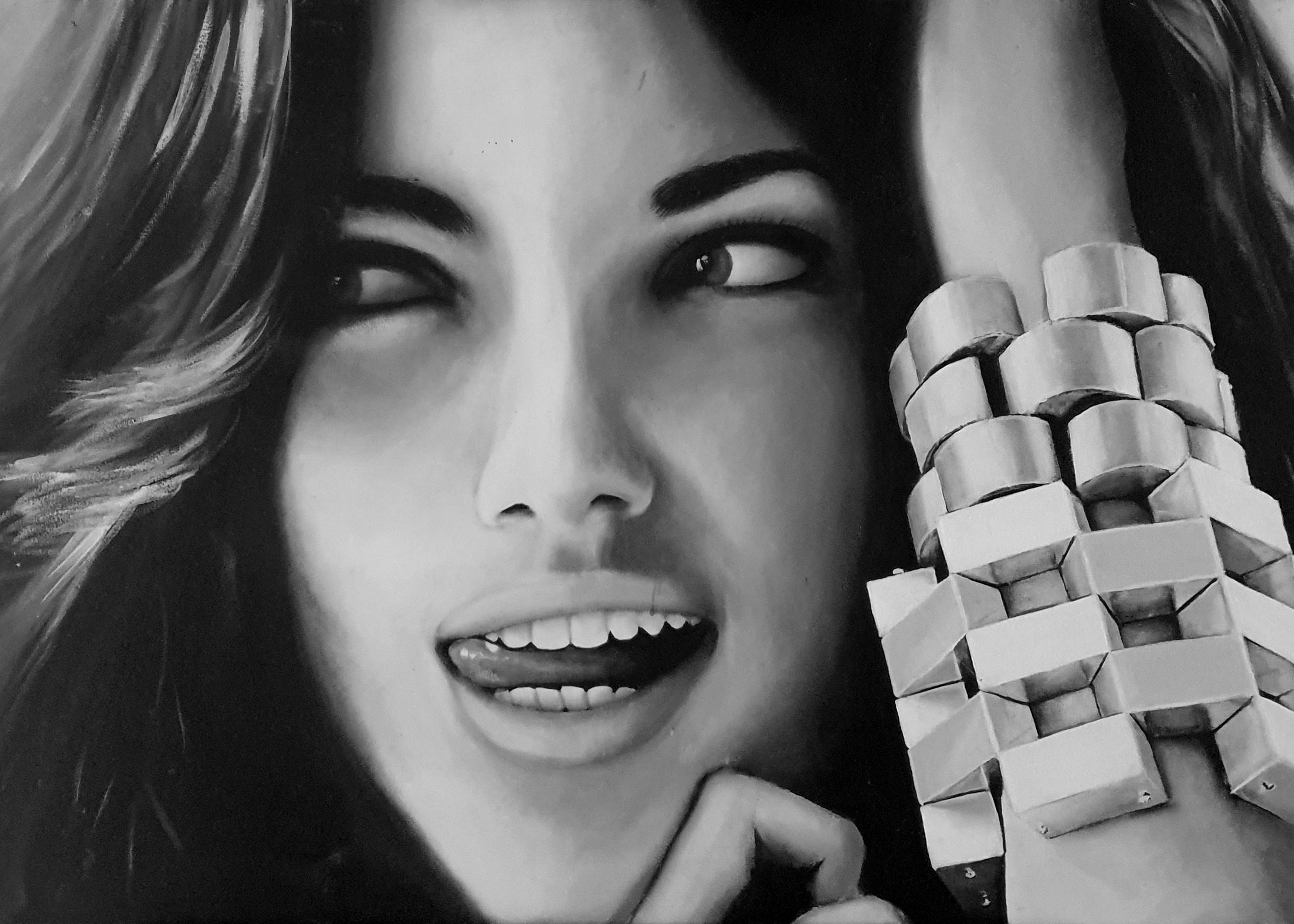 Adriana Lima  ^ 70x50 cm - Oil on canvas ^ 2012 - in private collection