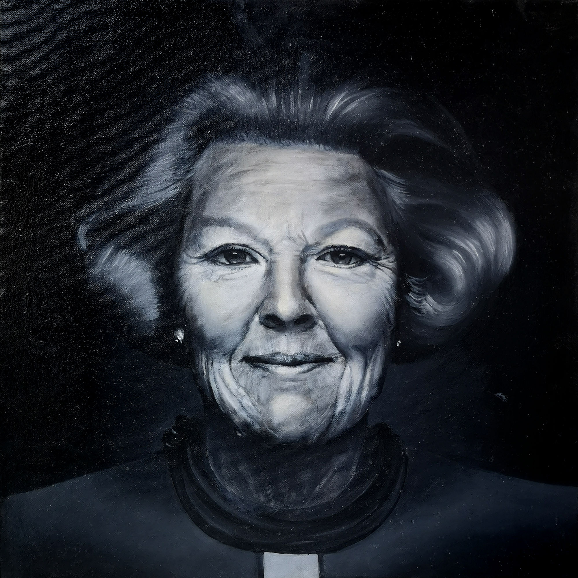 Beatrix  ^ 50x50 cm - Oil on canvas ^ 2016 - for sale 1.00€