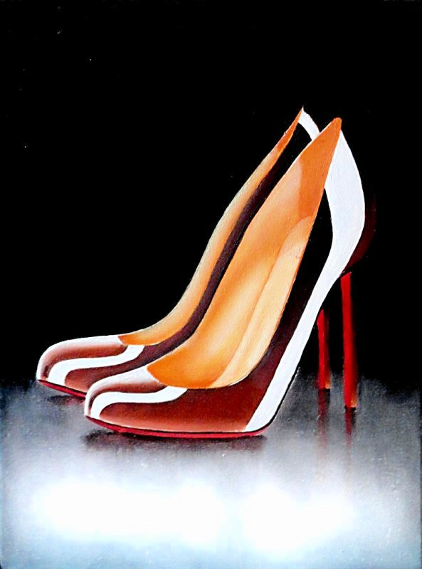 Louboutin  ^ 30x20 cm - Oil on canvas ^ 2012 - for sale 800€	